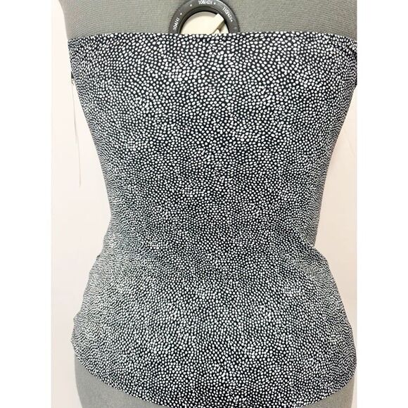 Profile By Gottex NWT Sz 14 Black White Colette V-Neck Halter Tankini Swim Top - Picture 13 of 13